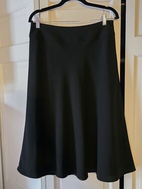 Pendleton Black A-Line Midi Skirt Women’s Size 8 Classic Minimalist